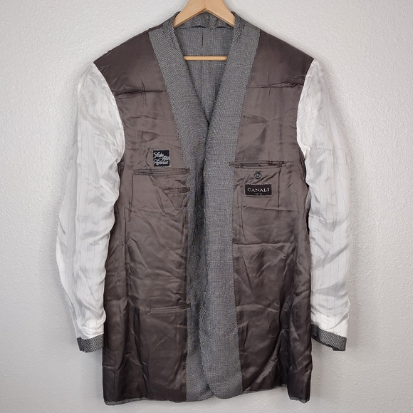 Canali Saks Fifth Avenue Silk Wool Blazer - Picture 9 of 16